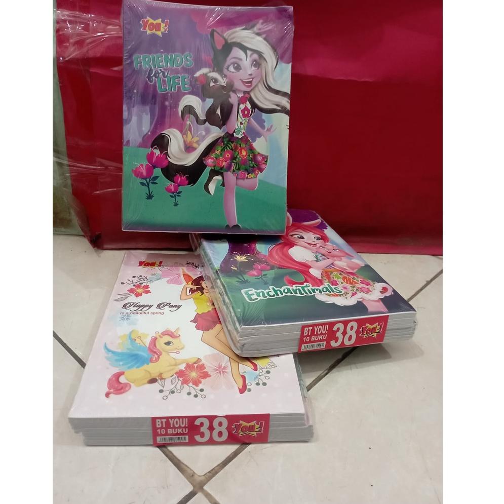 

↔ MURAH Buku Tulis You / Sukhio 38 Lembar / 50 Lembar isi 10 buku (Pack) ふ