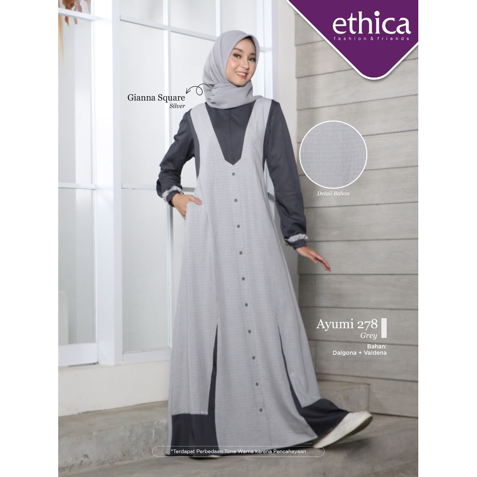 Ayumi 278 Gamis Terbaik Ethica Termurah Ternyaman Terkini