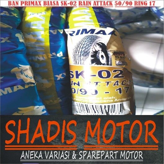 Ban Motor Merk Primaax Biasa Tipe SK02 Ukuran 50/90 Ring 17 Ban Motor Tubetype Primax