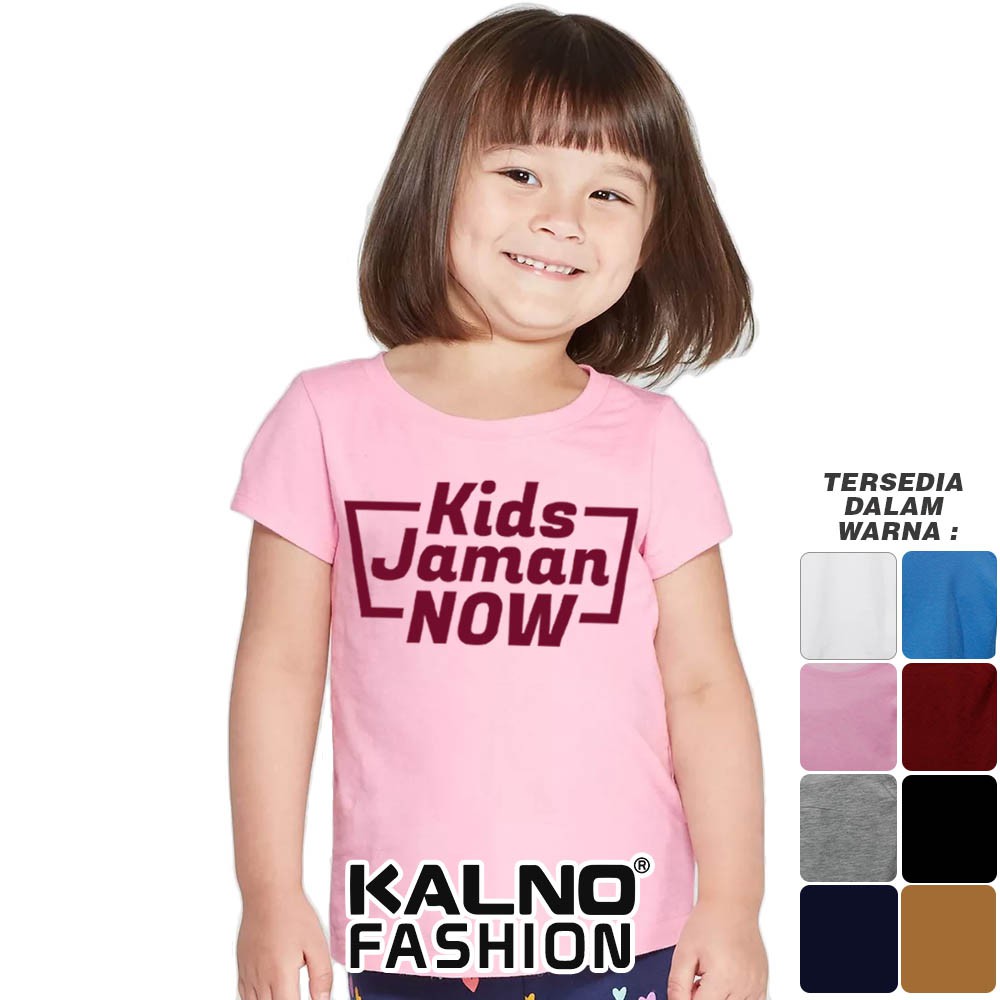 Baju Anak Print kids jaman now 310 - Anak Anak Umur 1 -  7 Tahun Ukuran S M L XL Bahan Katun polyest