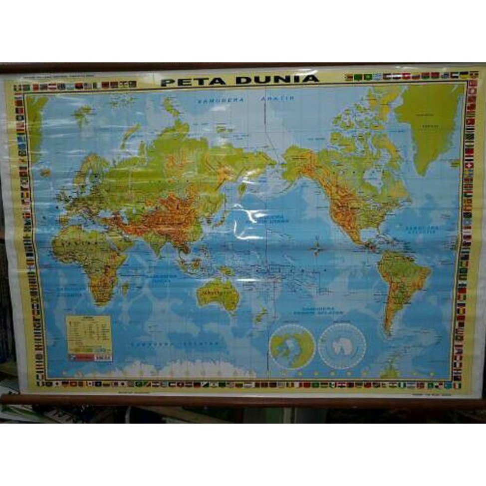 Paling Murah Peta Dunia Edisi Terkini .Edisi Gantung