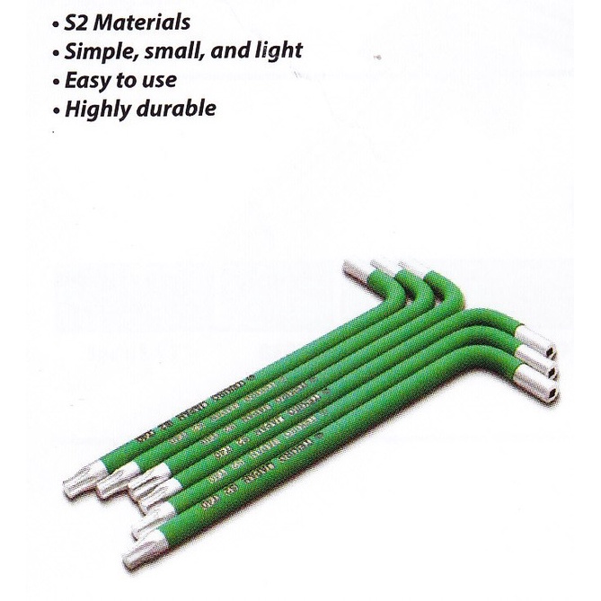 Kunci l klep motor set 6 pcs T40 TEKIRO kunci l bintang set kunci l bintang klep motor