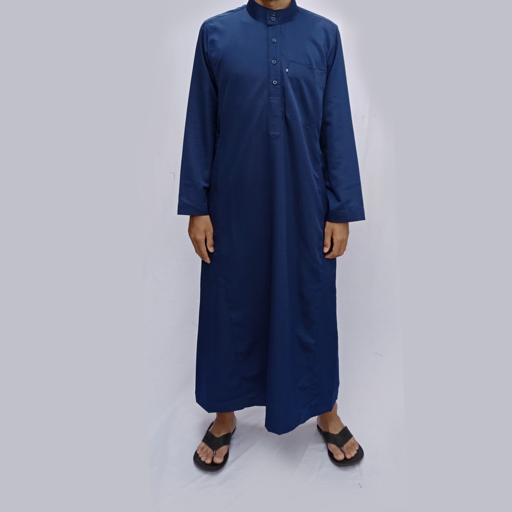 Farrasi Jubah Pria / Baju Muslim Pria-Navy