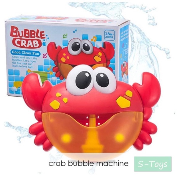 Mainan Anak Crab Bubble Machine Gelembung Mesin Kepiting Gelembung