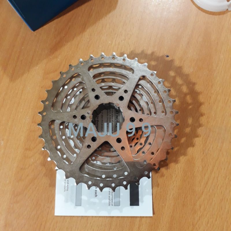 Sprocket 9 Speed 12-36T Shimano Alivio HG-400 Sepeda Mtb Lipat Balap Ori Japan