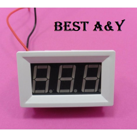 Digital Panel Voltmeter RED Indicator Alarm DC Low High Voltage 3.6-30v Warning Buzzer