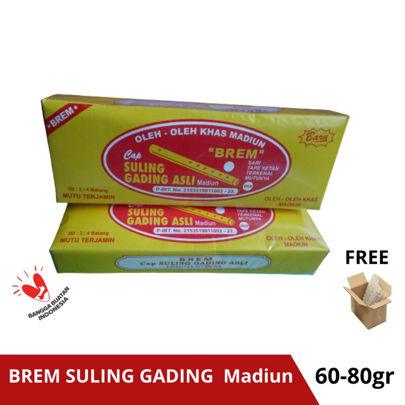 

BREM Suling Gading Khas Madiun 60 - 80 gr