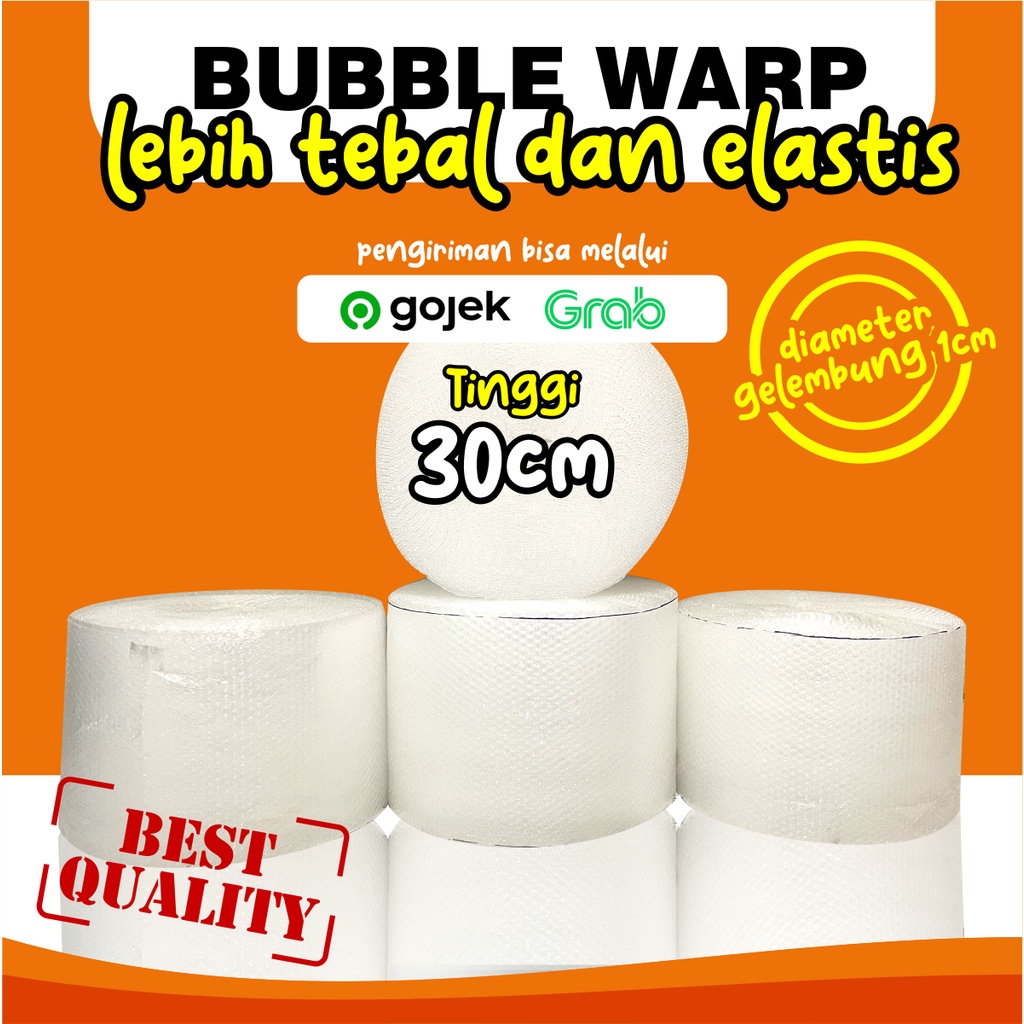 Bubble Wrap Potongan 30cm x 50m