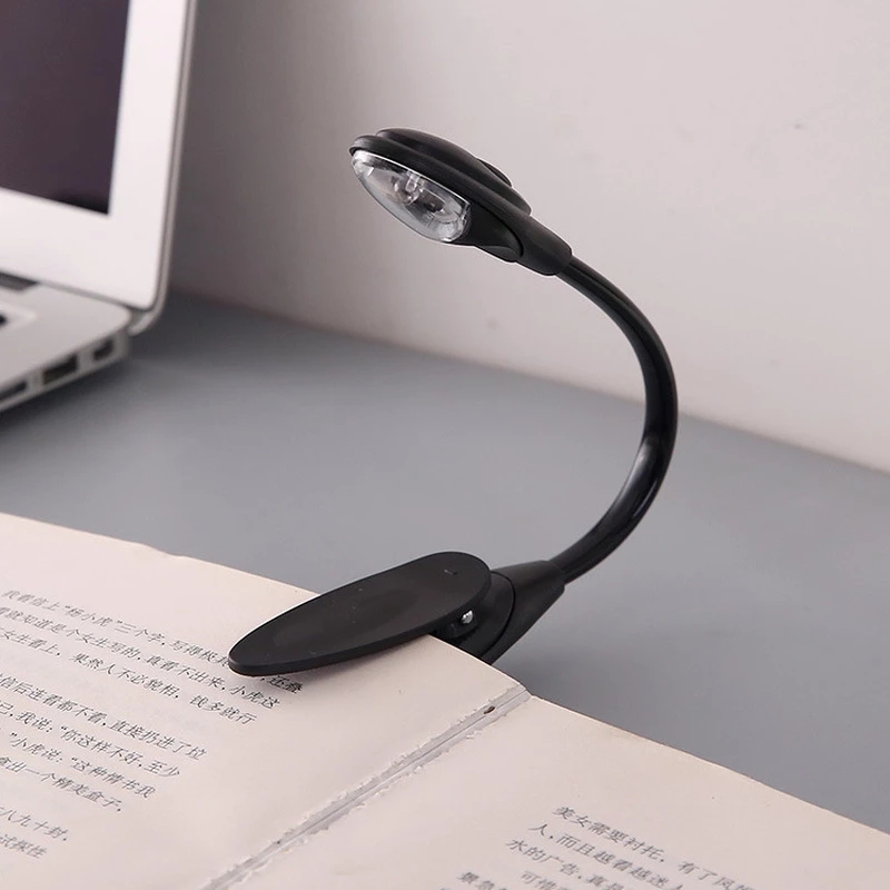 Portable LED Bright Travel Bedroom Book Reader Lights/Mini Flexible Laptop Reading Table Lamp With Clip/Christmas Gifts