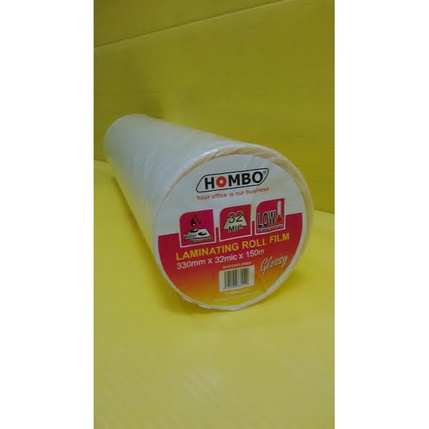 

UKRION-Hombo Plastik Laminating Roll Glossy 330mm x 32mic x 150m-om