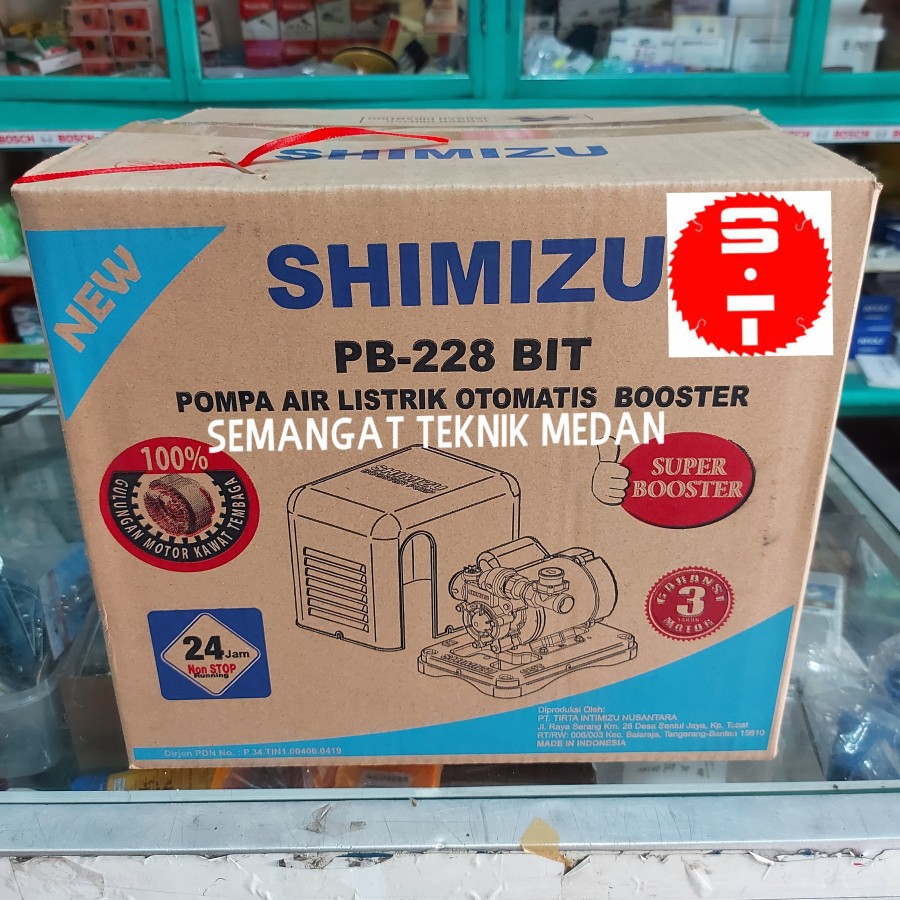 PB-228BIT SHIMIZU POMPA AIR BOOSTER WATER PUMP AUTO SHIMIZU PB 228 BIT