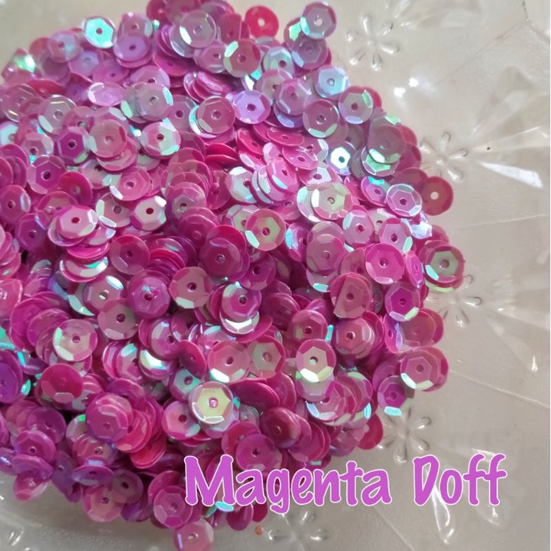 Payet Manik Piring Doff 6 mm - 5Gram