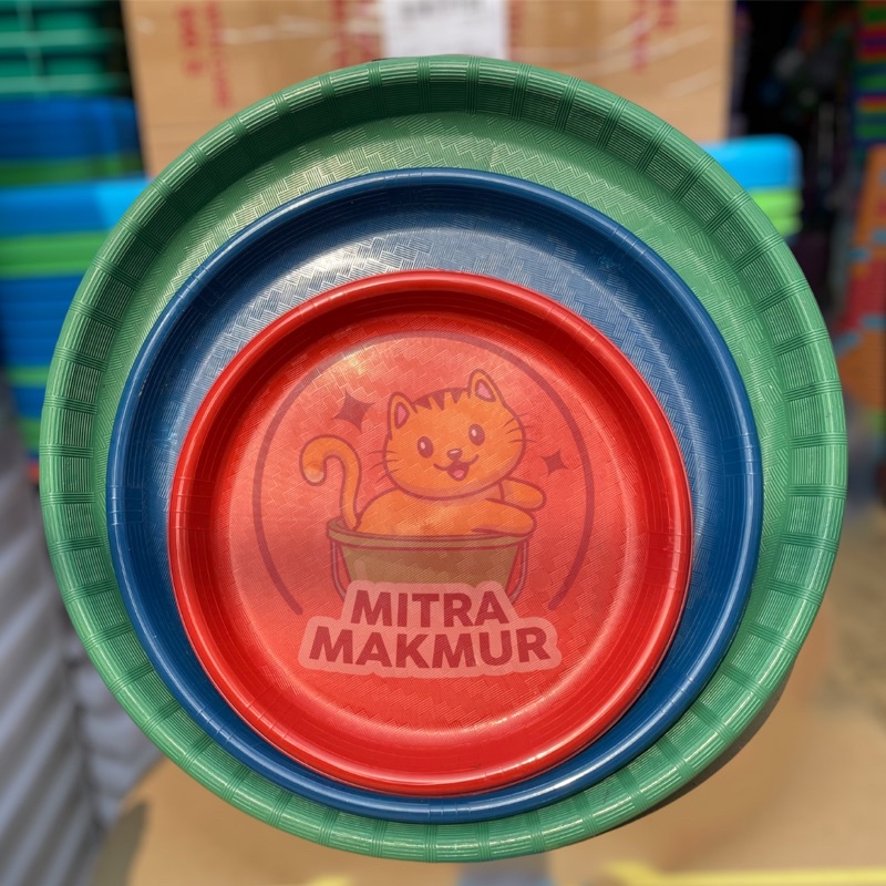 PROMO TAMPAH BULAT PLASTIK WADAH NASI KEBULI WADAH TUMPENG HAJATAN