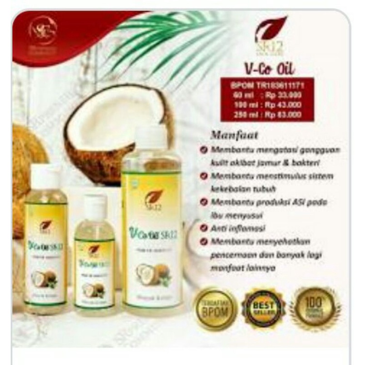 VCO OIL SR12 - Vico OiL kapsul - Minyak kelapa murni - BPOM herbal 100%original