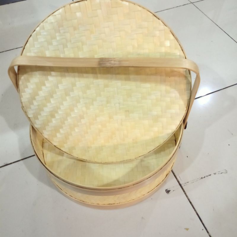 

rantang bambu bulet,dimtr 30x30