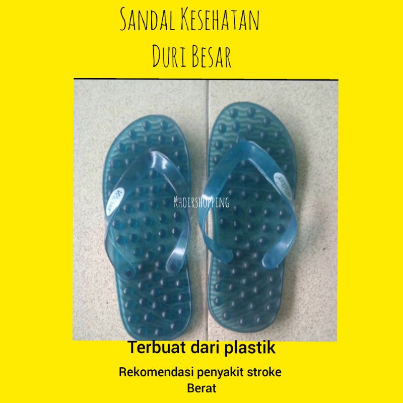 Sandal Rematik Plastik Duri Besar/Sandal Kesehatan Duri Besar/Sandal Sakit Stroke