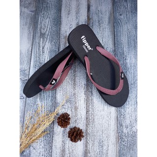  Sandal  jepit hitam tali  maroon Shopee Indonesia