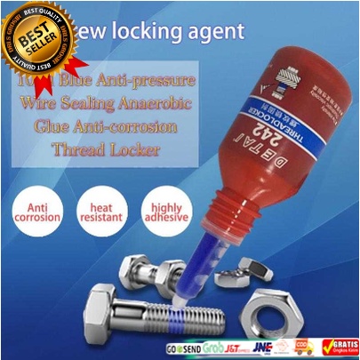 ✔ lem baut LOCTTLf 242 10ml high strenght threadlocker rc car brushless rc drone rakitan / DETAI Cai