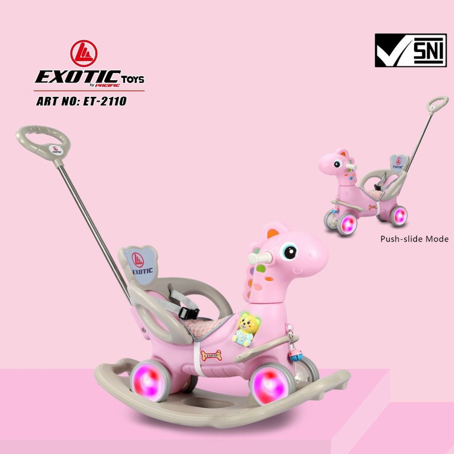 Exotic Ride On Mode ET 2108 &amp; ET 2110 / Mainan Kuda Kudaan Ride On Exotic (Tersedia varian warna)