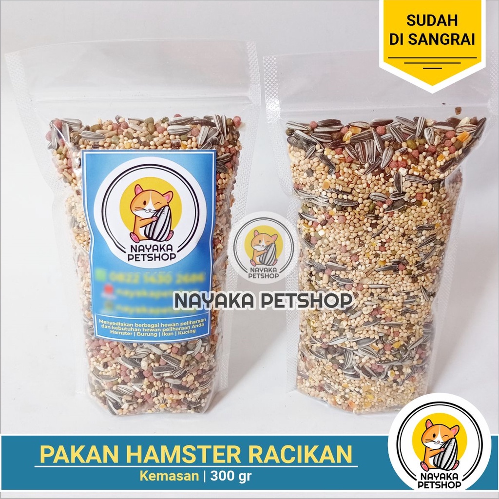 Makanan Hamster 300 gr Hamfood Pakan Hamster Racikan Murah