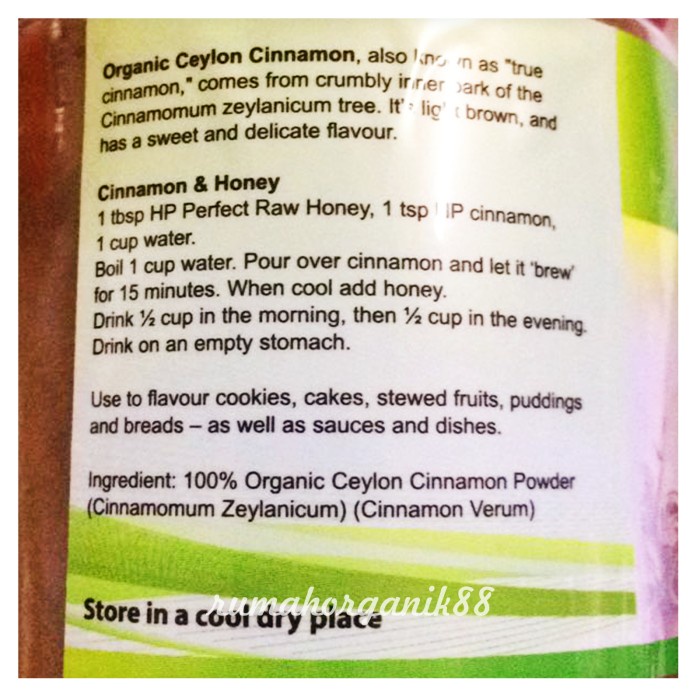

Siap Kirim Organic Ceylon Cinnamon Powder By Health Paradise 80G