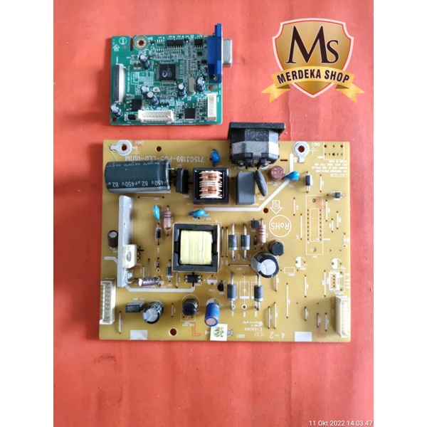 mb motherboard maindboard psu mesin dan power suplay regulator monitor asus VH 168 VH168D