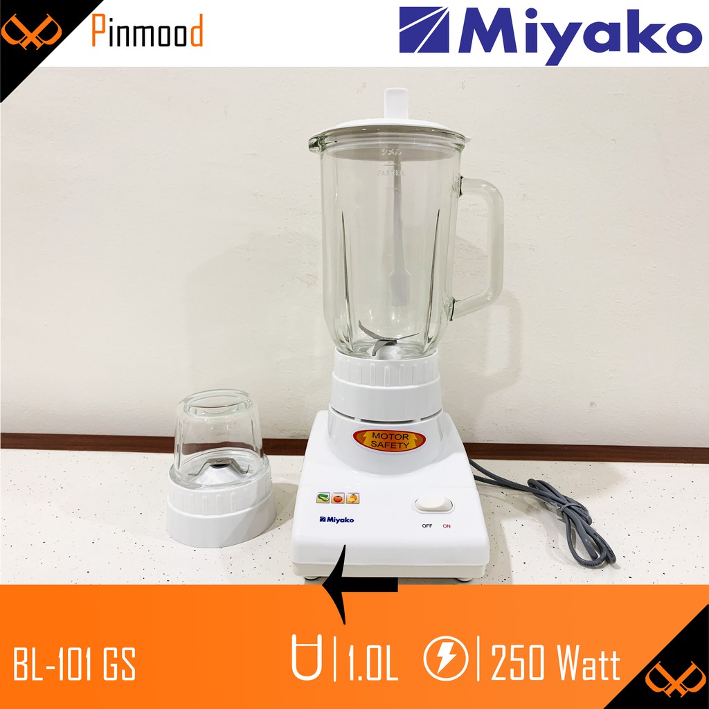 MIYAKO BLENDER BL-101 GS PELUMAT [ 1 LITER ] 2 IN 1 DRY MILL BISA KERING KACA MURAH