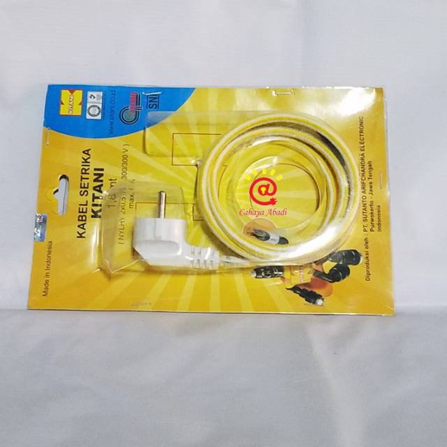 Kabel Setrika Kitani / Kabel Seterika Arde / Kabel Iron Kitani