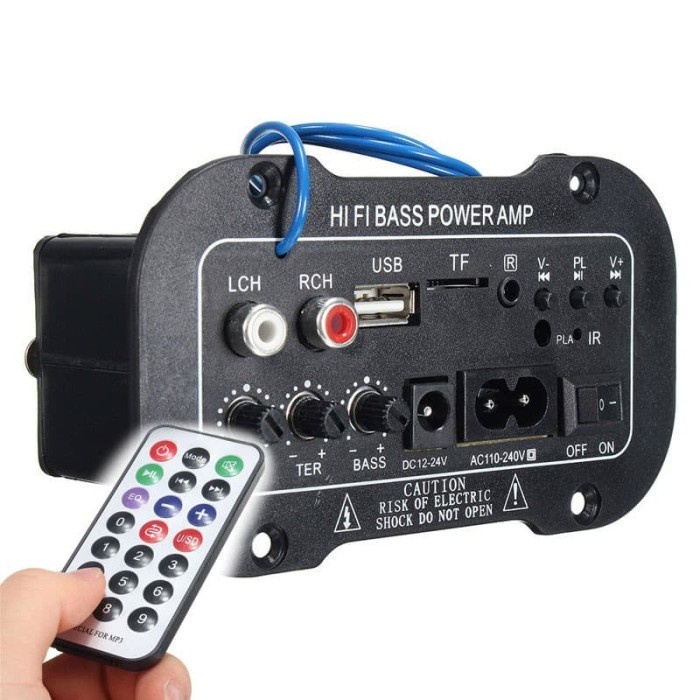 TaffSTUDIO Amplifier Board Audio Bluetooth USB FM Radio Subwoofer 30W