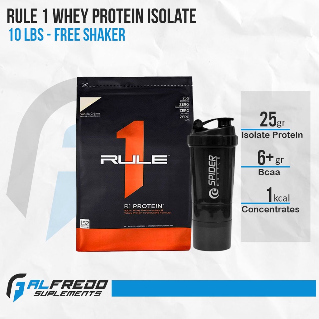 Rule 1 Whey Protein Isolate 10lbs Ruleone | R1 PROTEIN
