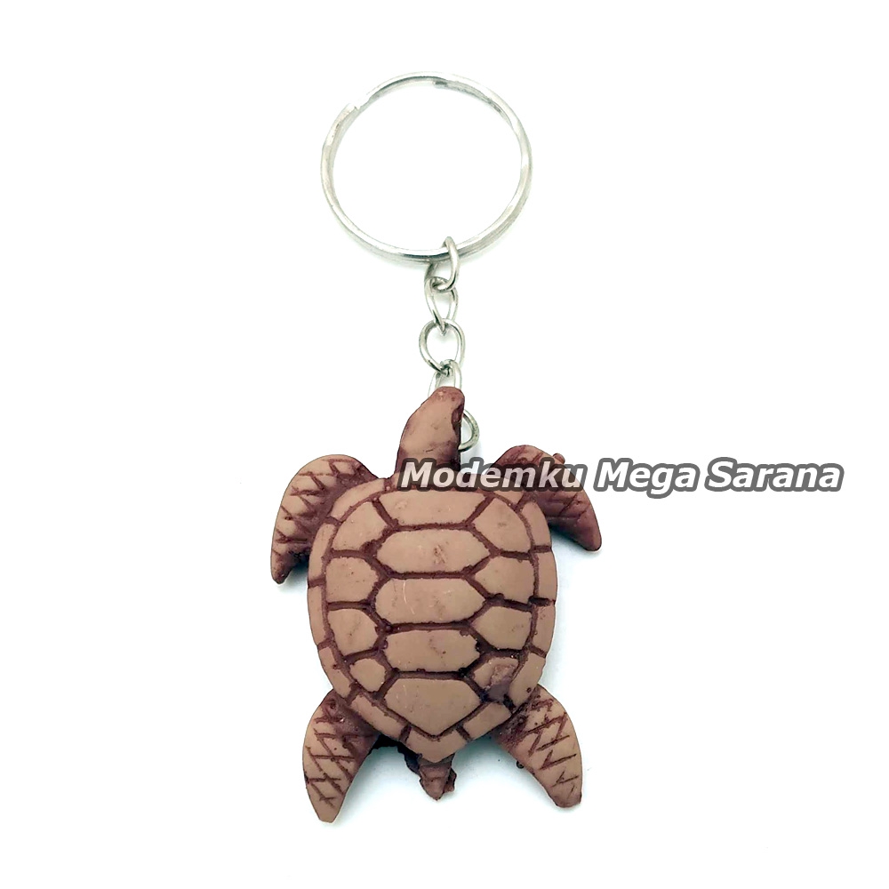 Paket isi 10 pcs - Gantungan Kunci Miniatur Kura Kura dari Fiberglass