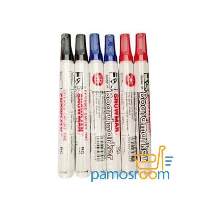 

New Atk Spidol Non Permanen / White Board Snowman Murah Original Atk - Hitam Murah