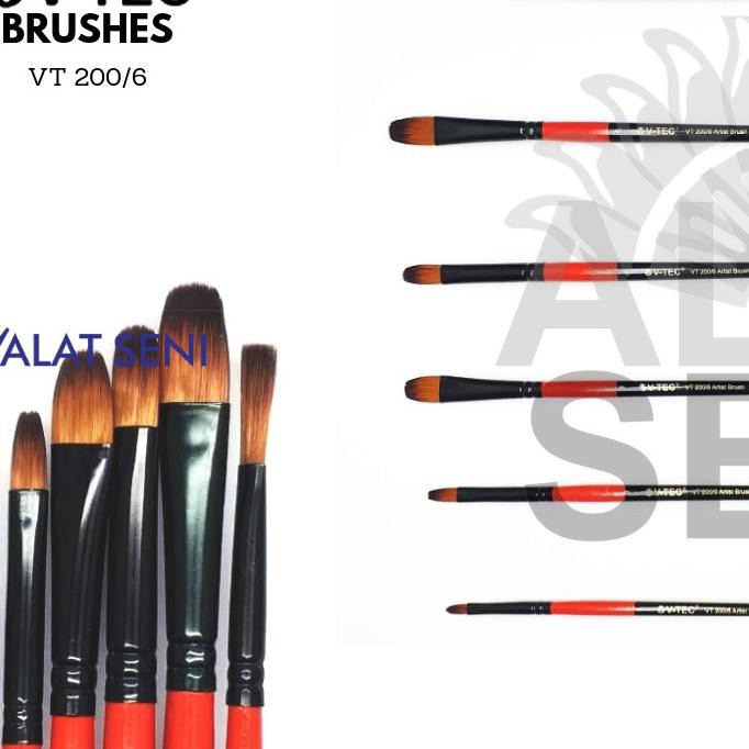 

DBP V-Tec Brush VT-200 Set 6 / Kuas Lukis Set 6 / Kuas V-Tec Special Order