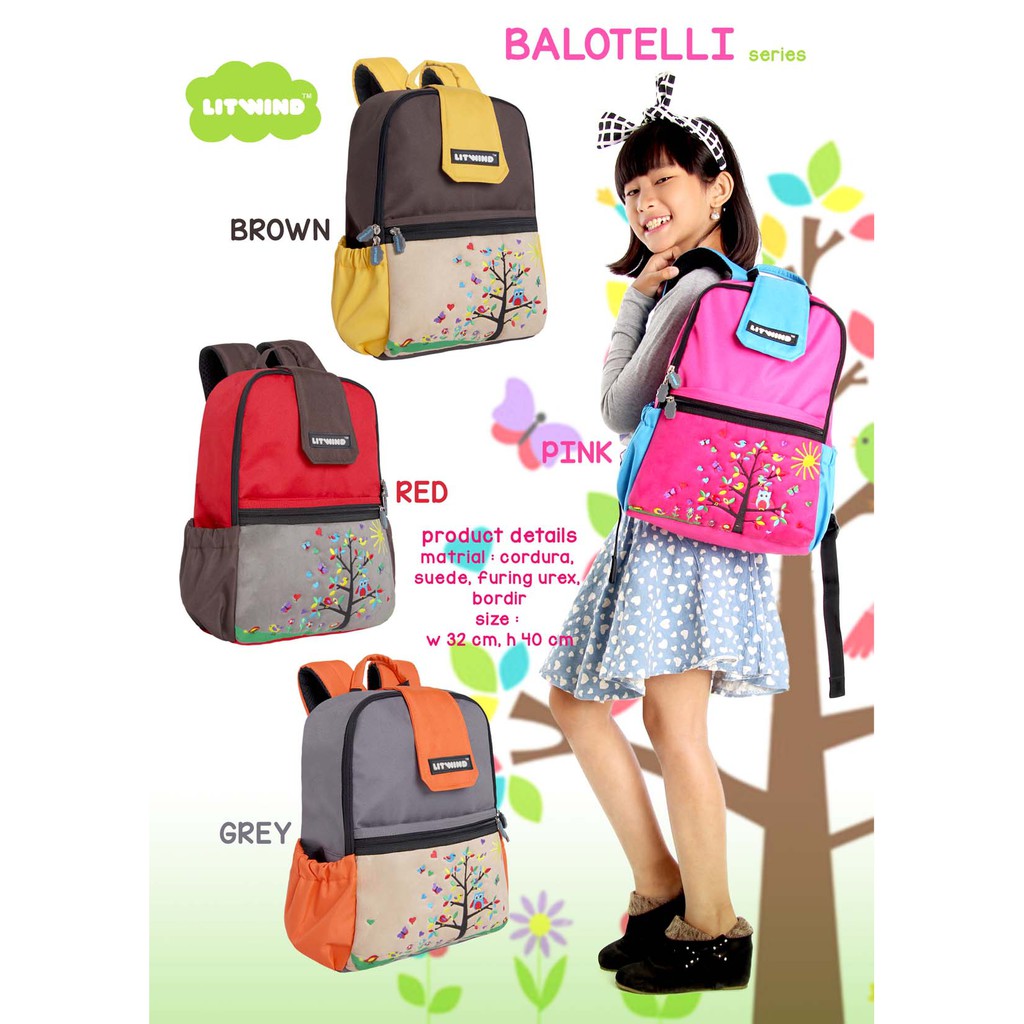 Tas Ransel Anak Balotelli Tas Sekolah Anak SD TK Backpack Tas Ransel Anak Balotelli Tas Sekolah Anak SD TK Backpack