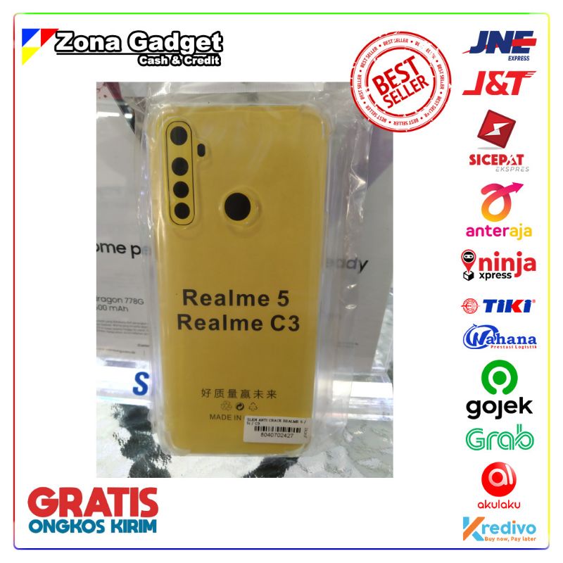 Silikon Anticrack Realme 5 /5i / C3 Silikon Case Jelly Bening