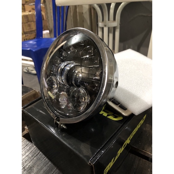 Lampu daymaker 5.75 inch Blackbird set batok L2g Chrome