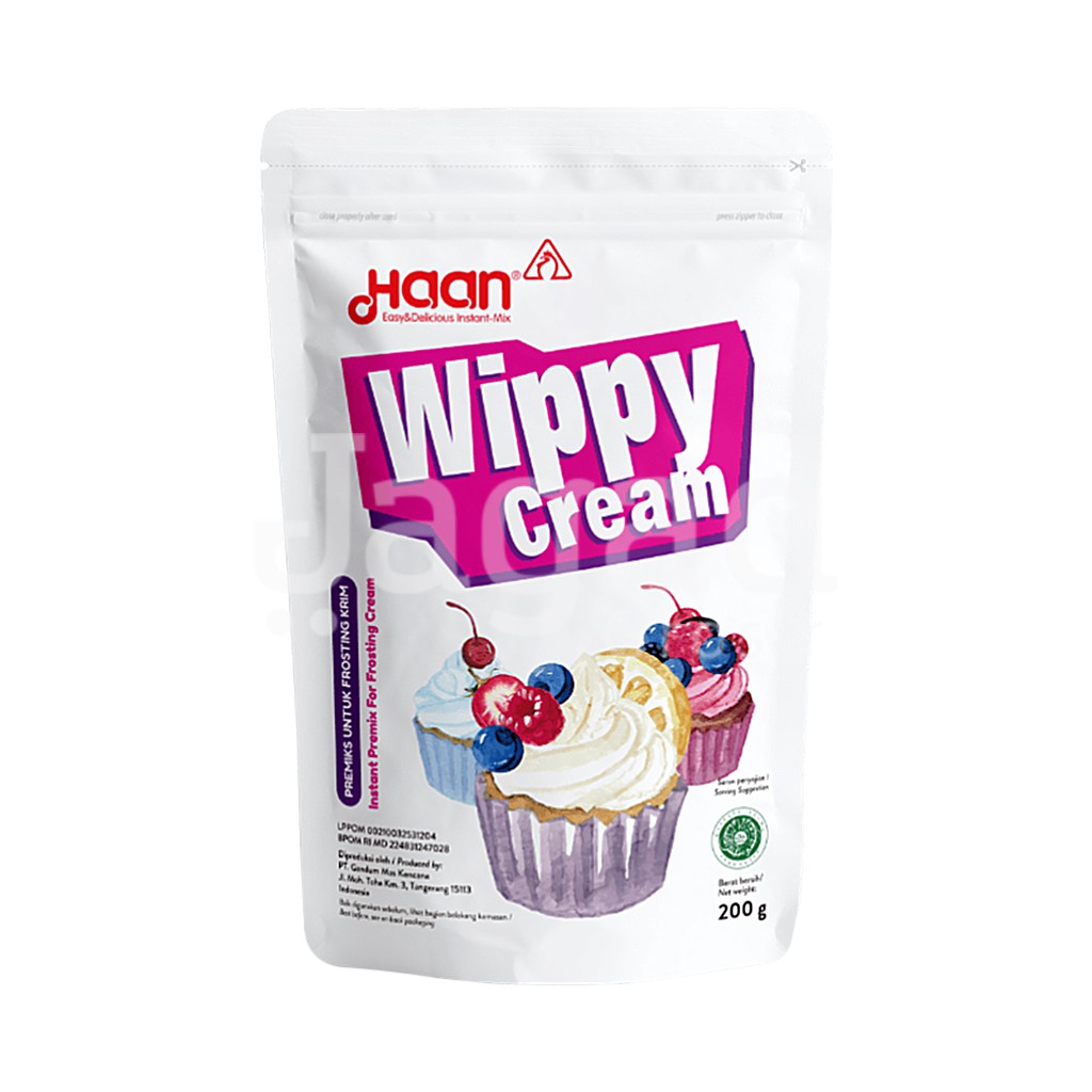 

Haan Wippy Cream Instant Topping Powder 200 gram