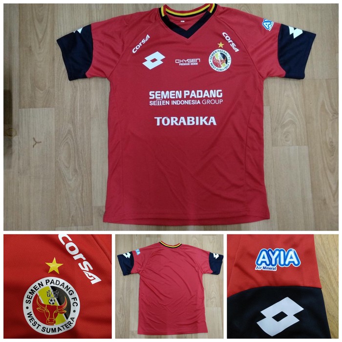 PROMO MERAH JERSEY BOLA SEMEN PADANG HOME LIGA 1 2019 GRADE ORI TERMURAH