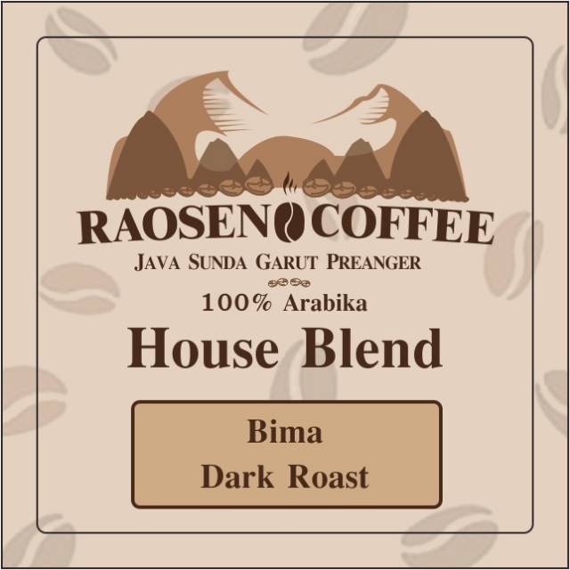 

House Blend 1kg Full Arabica (Bima Dark Roast)
