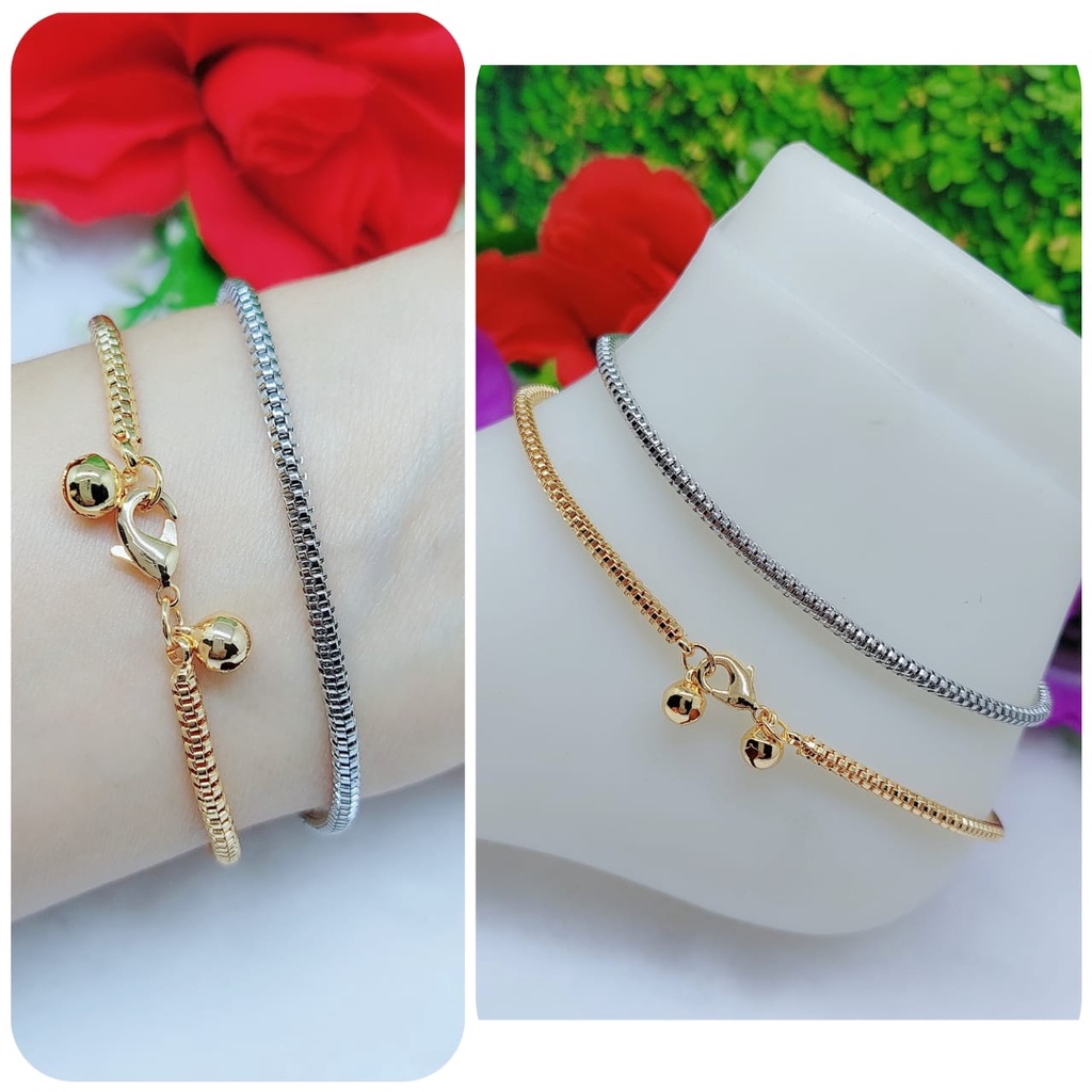 Gelang tangan dan kaki lapis emas perhiasan xuping jewellery