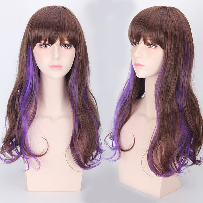 LOL-01 wig rambut palsu lolita dua warna tone