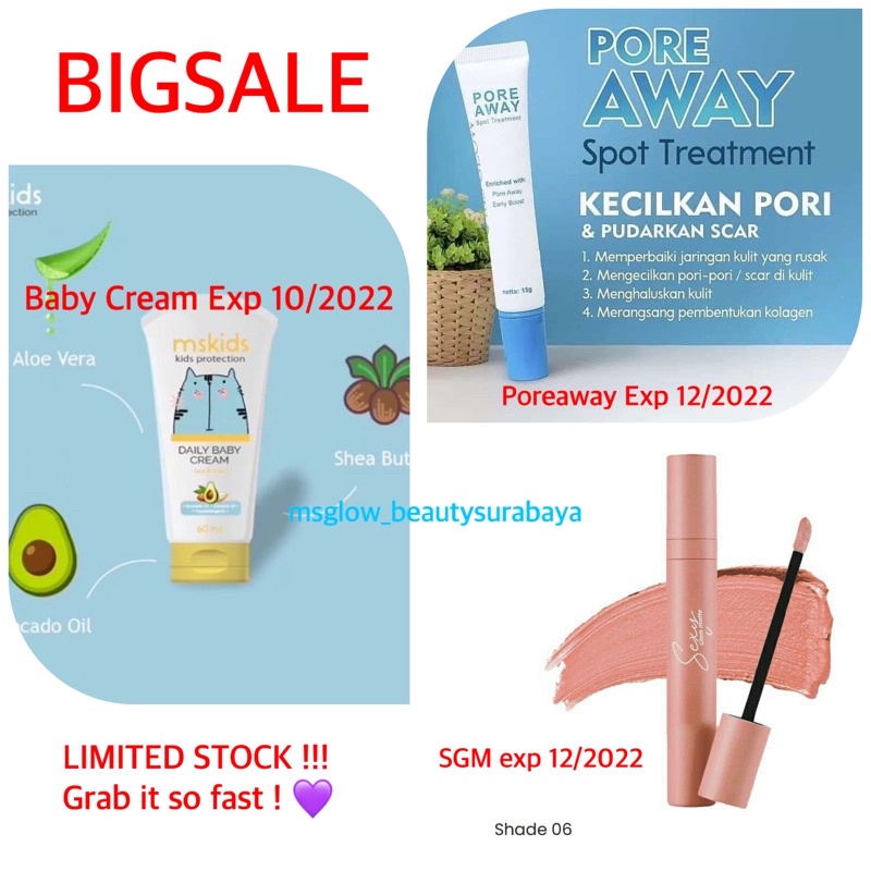 BIG SALE PRODUK ORIGINAL EXPIRED AKHIR 2022 MS GLOW ASLI AGEN RESMI