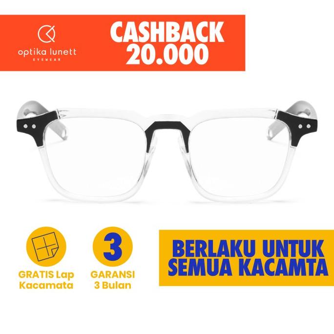 Frame Kacamata Minus / Fashion / Oliver Clear Black
