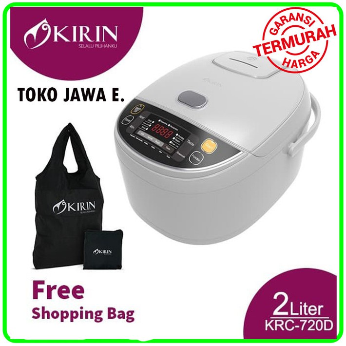 RICE COOKER KIRIN KRC-720D Rice Cooker Digital 2 Liter - PANCI STENLIES