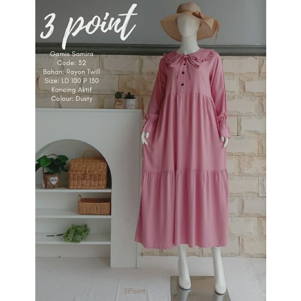 gamis 3 point/ branded matahari/ original