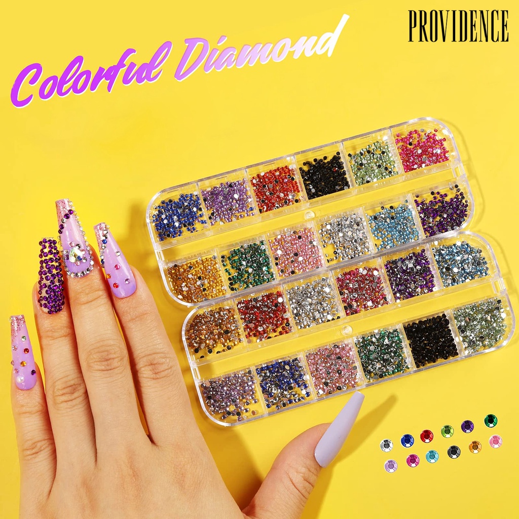 Providence 1Set Nail Sequins Safe Multifunctional Nice-looking Nail Accessories Manicure Glitter Sequins for Women