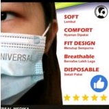 MASKER MEDIS UNIVERSAL 3 PLY BAHAN BERKUALITAS AMAN &amp; NYAMAN DIPAKAI