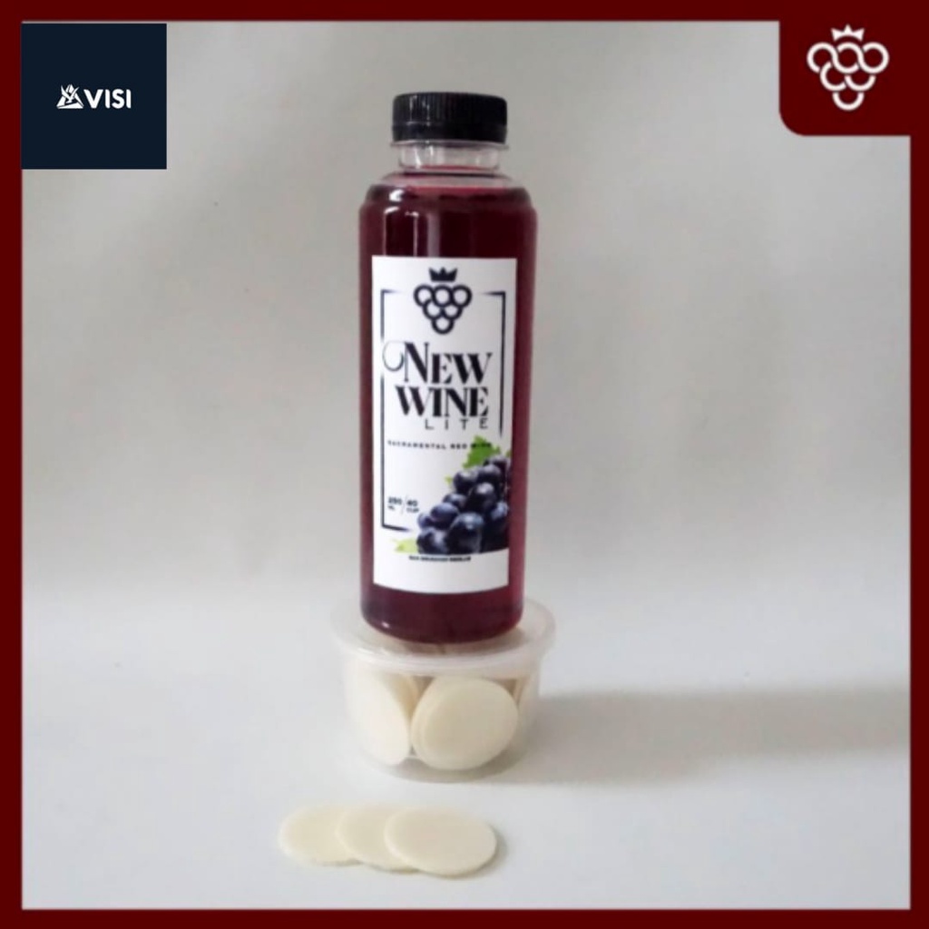 

Anggur Perjamuan Lite Botol Isi 250+Hosti