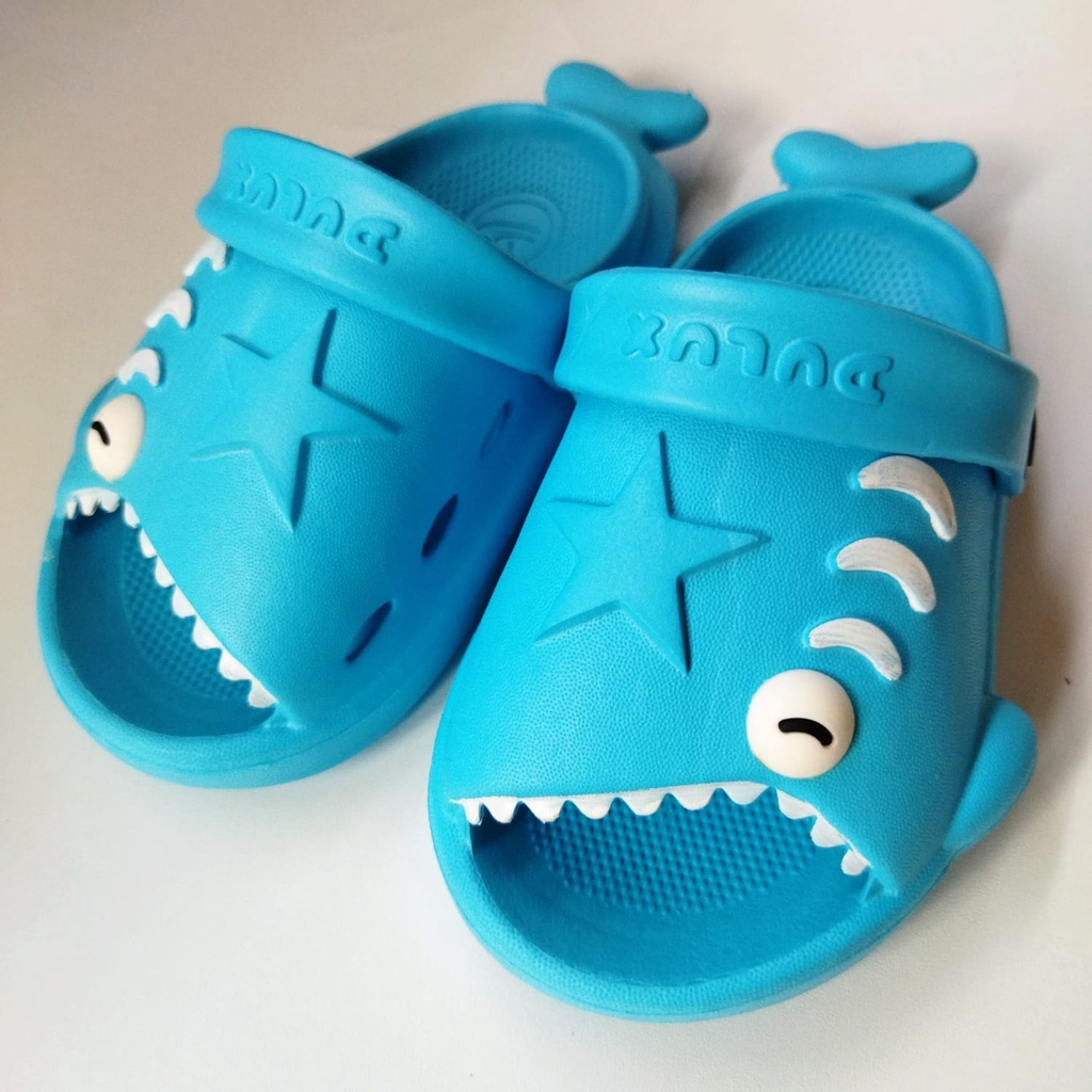 Sandal Anak Motif Baby Shark Lucu Usia 1 - 3 Tahun Size 20 - 25