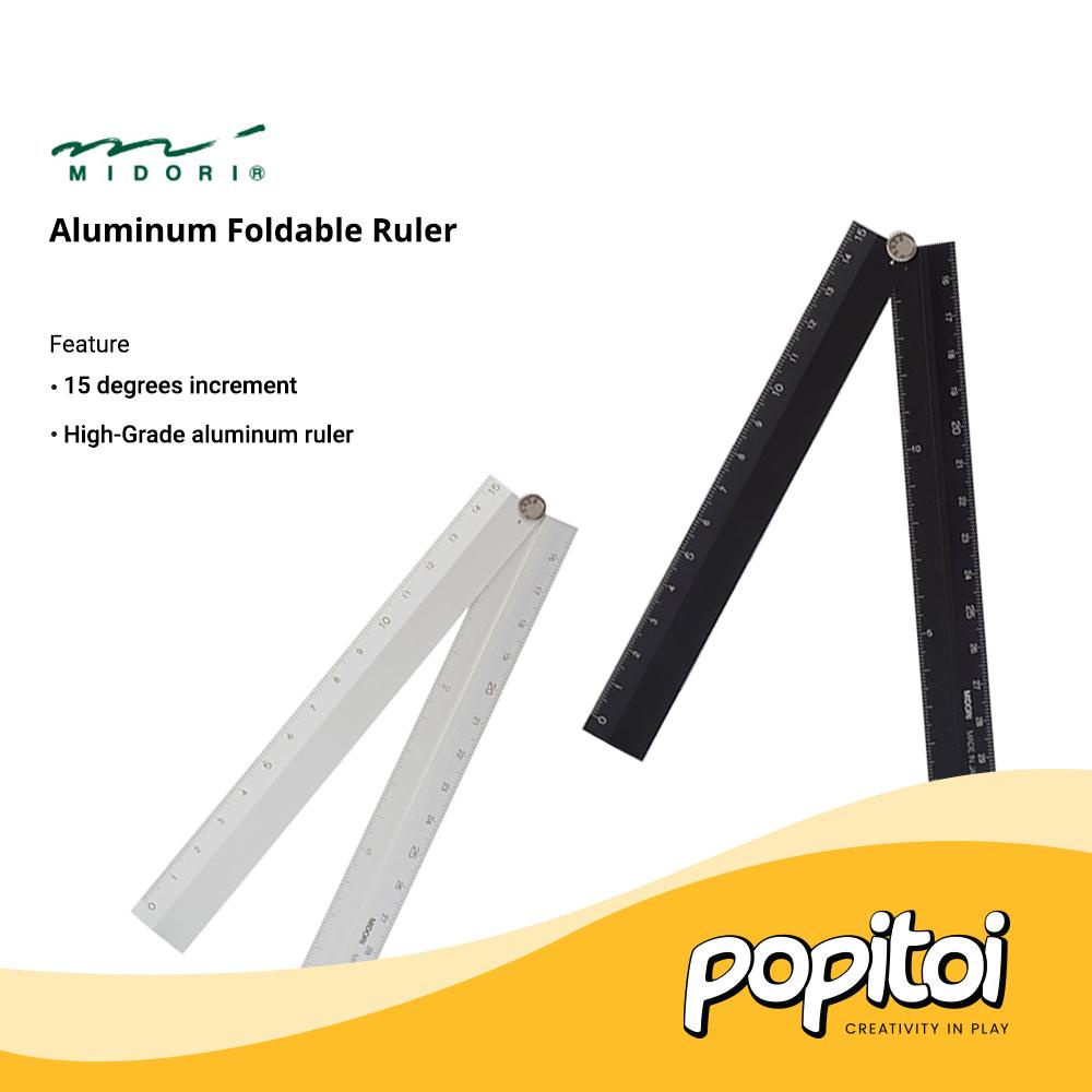 

MIDORI Aluminum Foldable Ruler 15-30 cm Penggaris Lipat Aluminium Japan